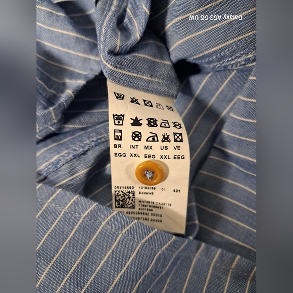 Boss Orange XXL Button Down Shirt Long Sleeve Front Pockets Button Mix - Picture 9 of 11